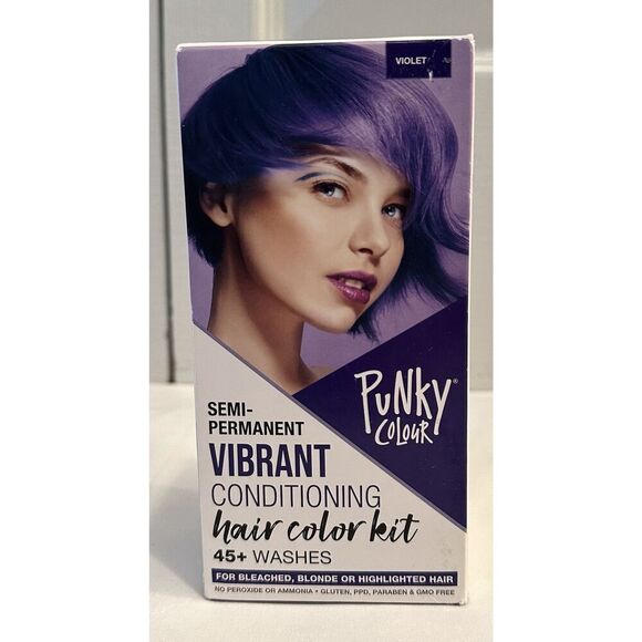 Punky Color Semi Permanent Vibrant Conditioning Violet Hair Color Kit NEW - Picture 1 of 4